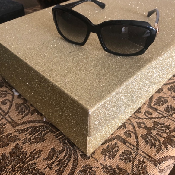 David Yurman Black Albion Gold Vermeil Citrine Quartz Sunglasses - Picture 9 of 9